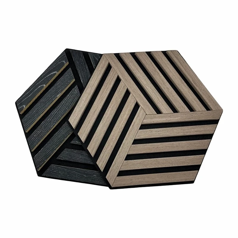 Dekorativ ovozni yutuvchi panellar Polyester MDF yadrosi